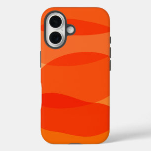 Coque Pour iPhone 16 Art géométrique Abstrait minimaliste en orange