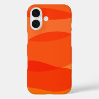 Art géométrique Abstrait minimaliste en rouge oran