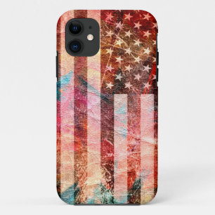 Case-Mate iPhone Case Art Grunge American Flag #6