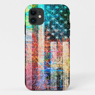 Etui iPhone Case-Mate Art Grunge Drapeau Américain #4