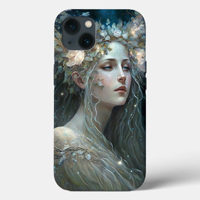 Coques Case-Mate iPhone Art Imaginaire de déesse d'argent (Verso)
