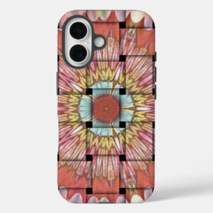 Coque Pour iPhone 16 Art inspiré par l'Afrique Imprimé- Design géométri