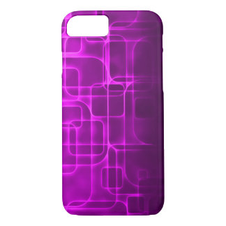 Coque iPhone 7 Art laser violet moderne