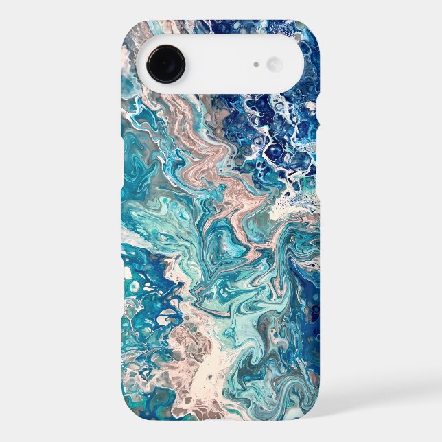 Coques Case-Mate iPhone Art liquide océanique (Verso)