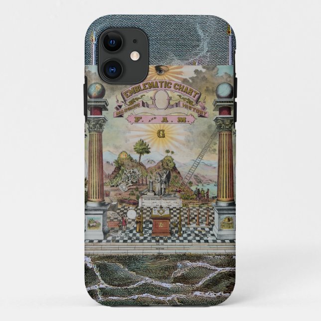 Coques Case-Mate iPhone Art maçonnique (Dos)