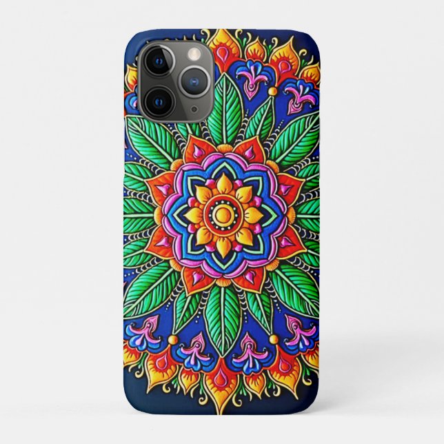Coques Case-Mate iPhone Art mandala vibrant (Dos)