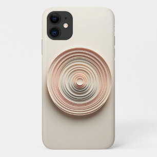 Case-Mate iPhone Case Art minimaliste moderne de cercles superposés Past