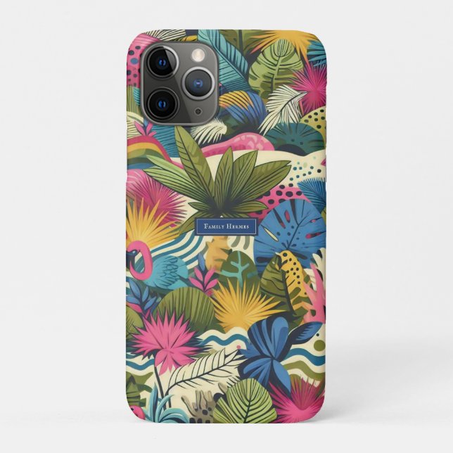 Coques Case-Mate iPhone Art moderne de la jungle (Dos)
