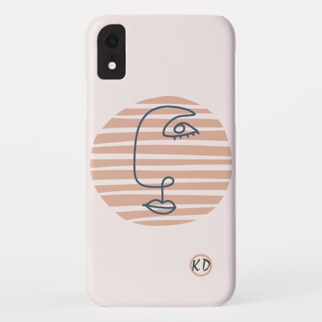 Coques Case-Mate iPhone Art moderne Géométrique Rose (Dos)