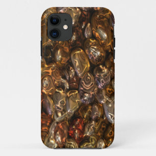 Coques Pour iPhone ART motif - Pierres de rivière d'or