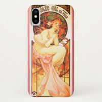 Art nouveau alphonse mucha femme floral parfum
