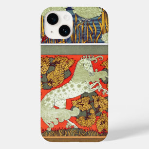 Coque Pour iPhone 14 Art nouveau martin pêcheur textile Verneuil