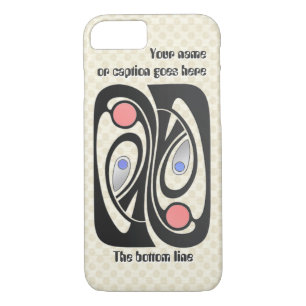 Coque iPhone 7 Art Nouveau Mi-Siècle MashUp (Personnalisé)