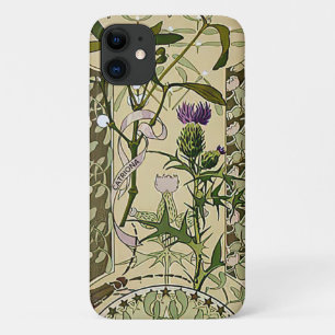 Case-Mate iPhone Case Art Nouveau Scottish Thistle Floral Flowers