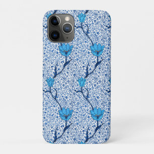 Coque Case-Mate Pour iPhone Art Nouveau Tulip Damask, Cobalt Blue