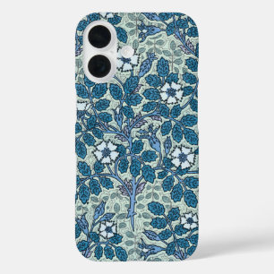 Coque Pour iPhone 16 Art Nouveau vintage, Fleurs Roses sauvages dans le