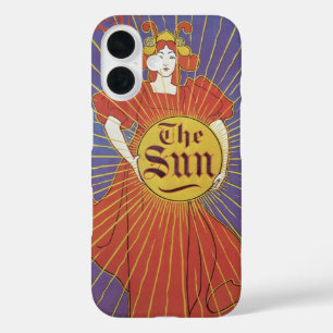 Coques iPhone 16 Art Nouveau vintage, Journal Le Soleil de New York