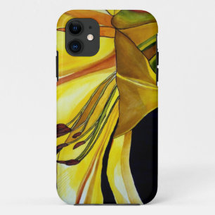 Case-Mate iPhone Case Art original de Lys doré jaune