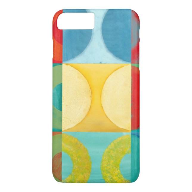 Coques Case-Mate iPhone Art Pop brillant avec cercles et Carré (Dos)