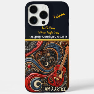 Coques iPhone 16 Pro Max Art unique inspiré de l'œil avec des motifs tourbi
