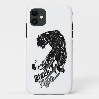 Case-Mate iPhone Case Art vectoriel de tigre noir avec texte de tigre no