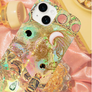 Coque Pour iPhone 14 Art vintage bohème unique hippie pastel whimsica