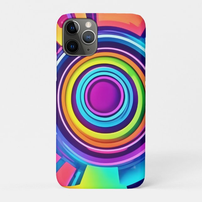Coques Case-Mate iPhone Art Vortex Psychédélique Vibrant (Dos)