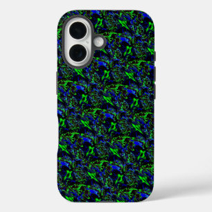 Coque Pour iPhone 16 Artdeco fou à Funky Rainbow Style