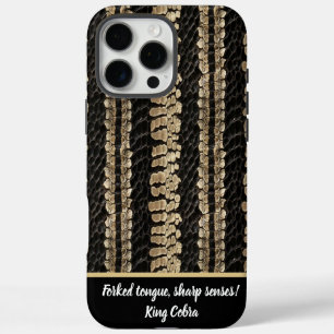 Coques iPhone 16 Pro Max Artiste de la nature en peau de serpent motif Coqu