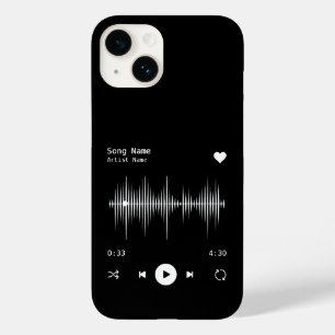 Coque Pour iPhone 14 Artiste et chanteur de musique Noir personnalisé