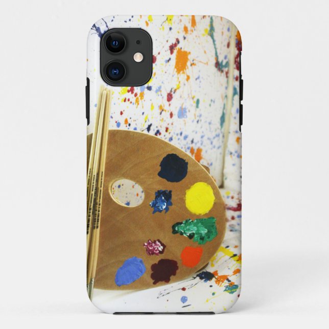 Coques Case-Mate iPhone Artistes Peinture Splatter et Palette de Peinture (Dos)