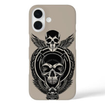 Artwork de crâne gothique avec détails