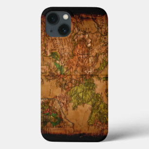 iPhone 13 Coque Arty Vintage Old World Carte de l'Europe 1740