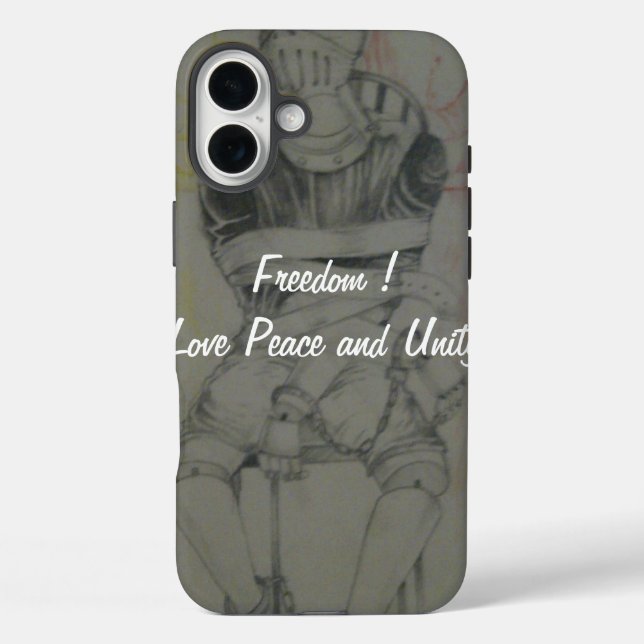 Coques Case-Mate iPhone Ash Grey : Lovely Freedom Peace and Unity (Verso)