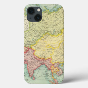 Etui iPhone 13 Asia political atlas map