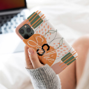 Case-Mate iPhone Case Aspect Abstrait coloré Nom monogramme personnalisé