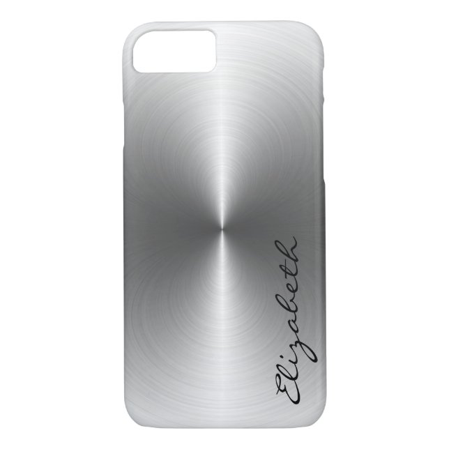 Coques Case-Mate iPhone Aspect métallique en acier inoxydable (Dos)