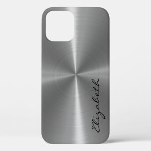 Case-Mate iPhone Case Aspect métallique en acier inoxydable