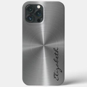 Case-Mate iPhone Case Aspect métallique en acier inoxydable