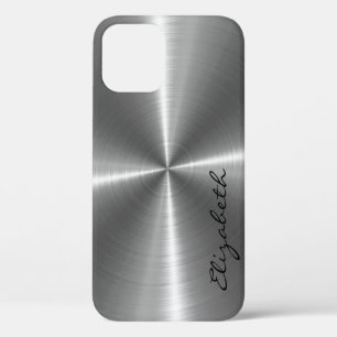 Case-Mate iPhone Case Aspect métallique en acier inoxydable Chrome