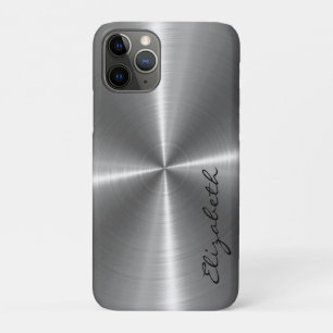 Case-Mate iPhone Case Aspect métallique en acier inoxydable Chrome