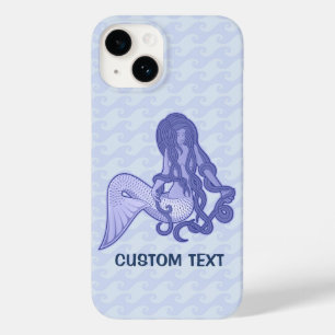 Coques Pour iPhone Assis Mermaid bleu