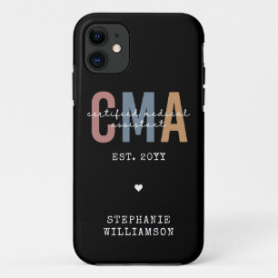 Case-Mate iPhone Case Assistant Médicale certifié CMA personnalisé