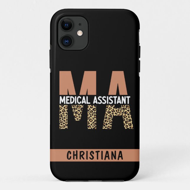 Coques Case-Mate iPhone Assistant Médicale MA personnalisé Empreinte de lé (Dos)