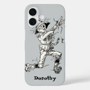 Coques iPhone 16 Assistant vintage de Oz Fairy Tales, le Scarecrow