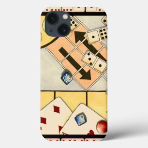 Etui iPhone 13 Assortiment brouillé des jeux de hasard