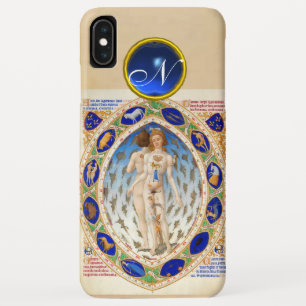 COQUE Case-Mate POUR iPhone ASTROLOGIE ANCIENNE, SIGNES DU ZODIAQUE MONOGRAMME
