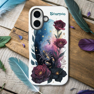 Coque Pour iPhone 16 Astrologie Infused Scorpio Zodiac AI Conçu