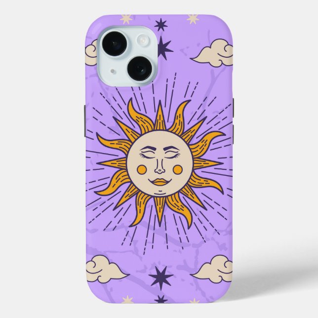 Coques Case-Mate iPhone Astrologie Phonecases : Style céleste Signe solair (Verso)