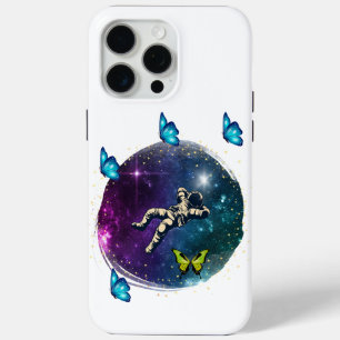 Coque iPhone 15 Pro Max astronaute à papillon